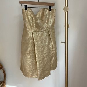 shoshanna gold strapless dress | Dresses | Shoshanna Cocktail Size 6 Gold Worn By Ts luxury fashion